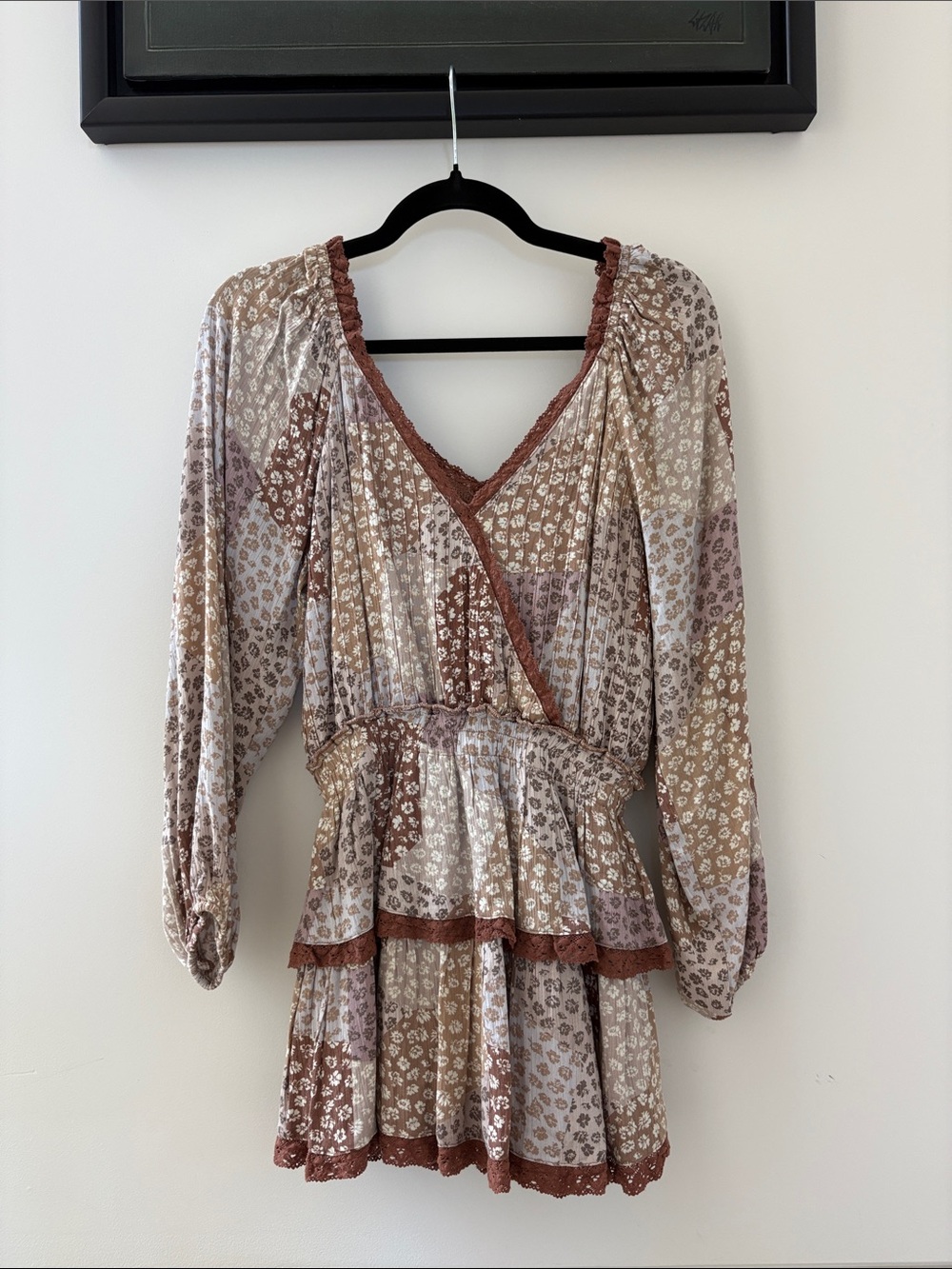 Brown long sleeve Isabelle’s cabinet dress